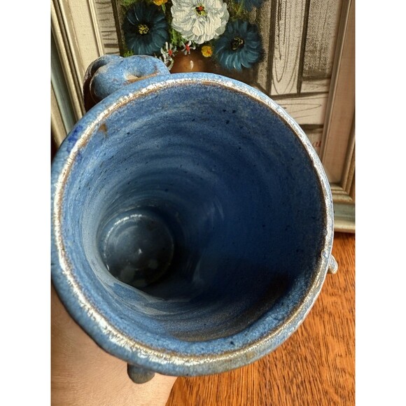 Vintage Stein Pottery Face Mug with computer Signed Jac Genovese 1990 - Picture 5 of 7